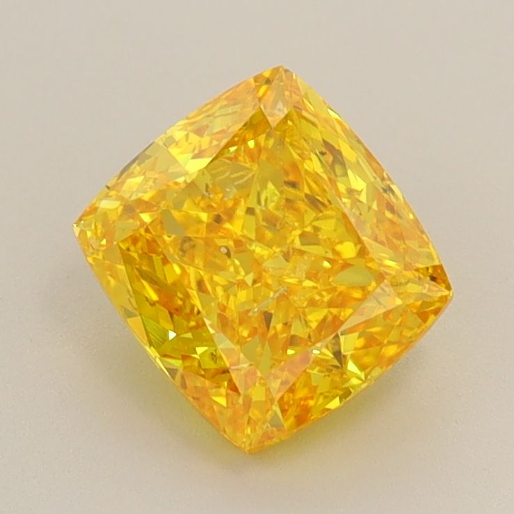 1.5 Carat Cushion Lab Diamond with  Cut Diamond in 14KT  view 1

