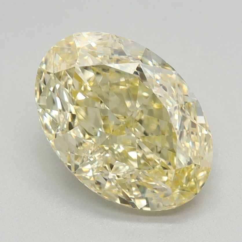 1.56 Carat Oval Lab Diamond with  Cut Diamond in 14KT  view 1

