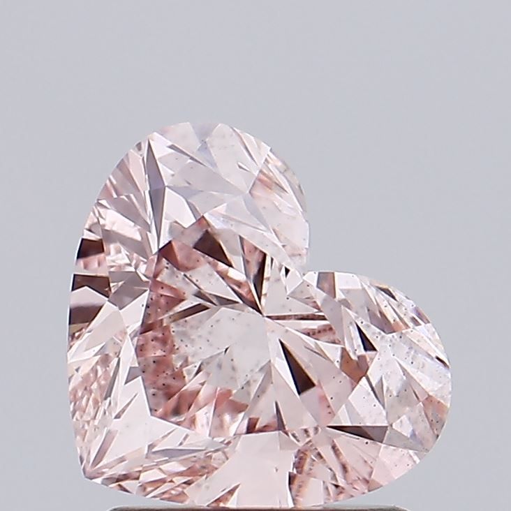 1.53 Carat Heart Lab Diamond with  Cut Diamond in 14KT  view 1
