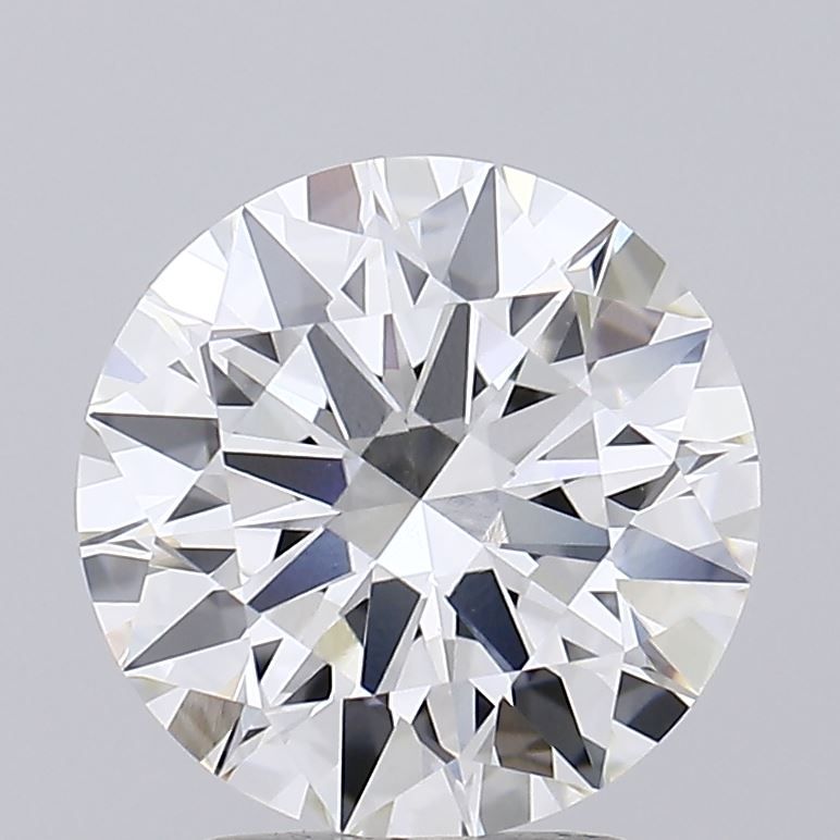 2.91 Carat Round Lab Diamond with  Cut Diamond in 14KT  view 1
