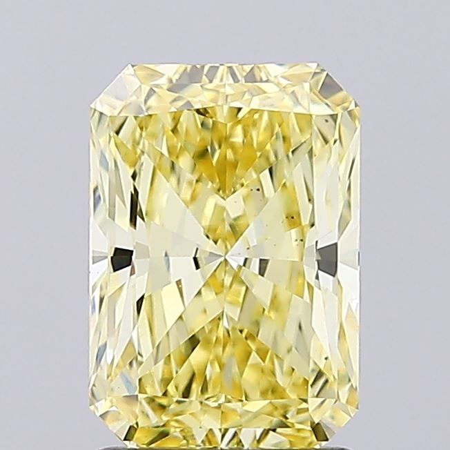 1.93 Carat Radiant Lab Diamond with  Cut Diamond in 14KT  view 1
