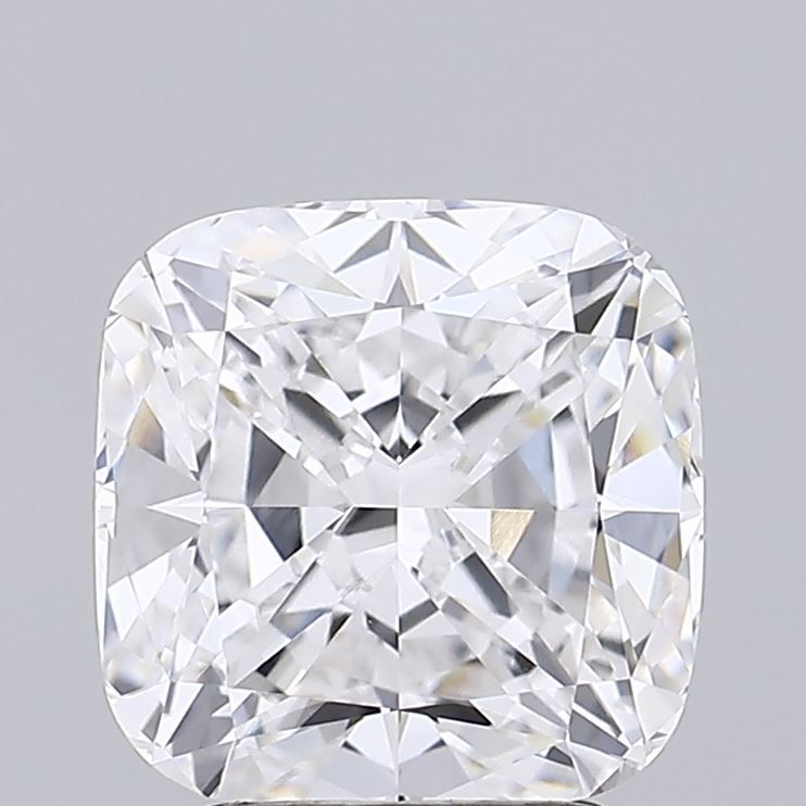 3.08 Carat Cushion Lab Diamond with  Cut Diamond in 14KT  view 1
