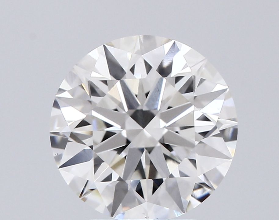2.54 Carat Round Lab Diamond with  Cut Diamond in 14KT  view 1
