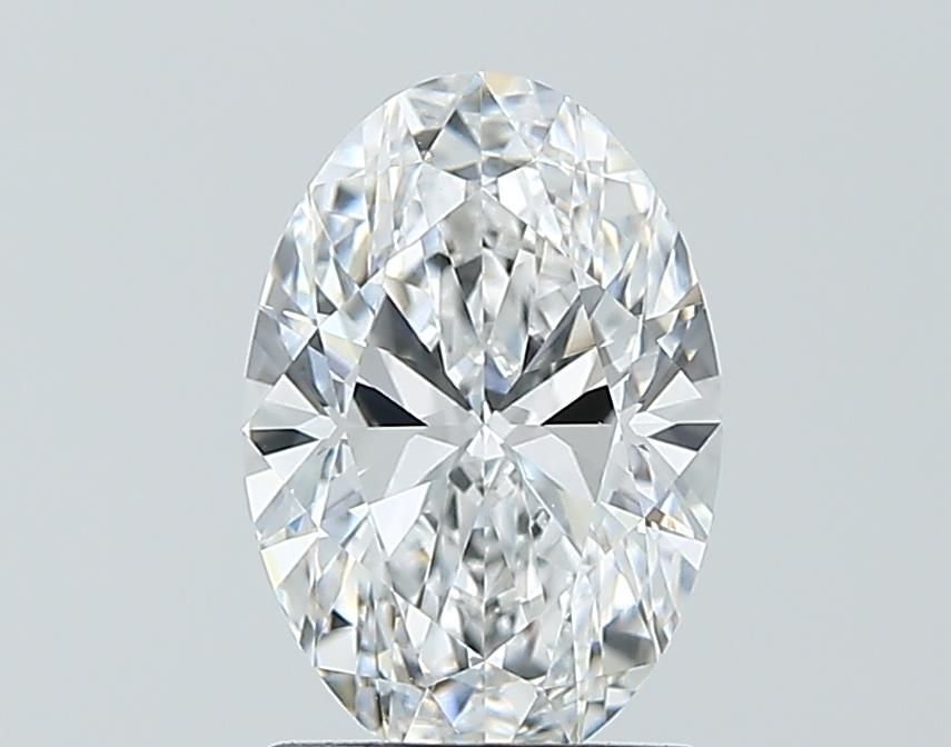 1.5 Carat Oval Lab Diamond with  Cut Diamond in 14KT  view 1
