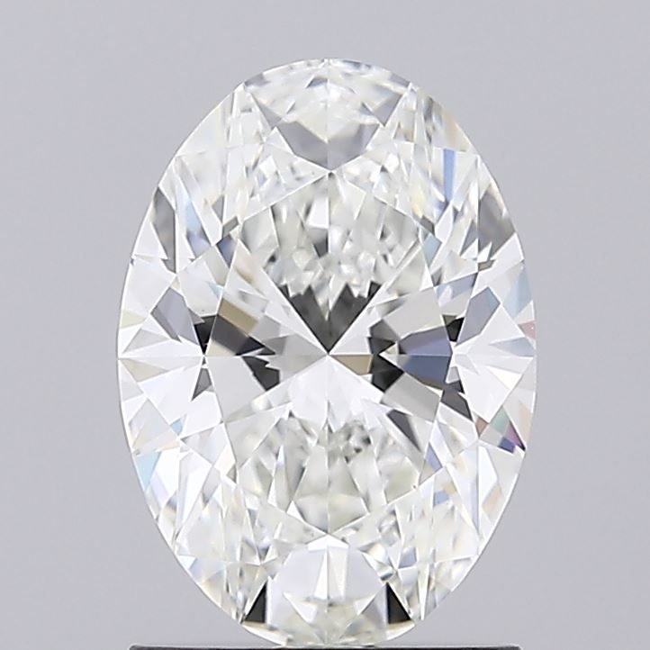 1.5 Carat Oval Lab Diamond with  Cut Diamond in 14KT  view 1
