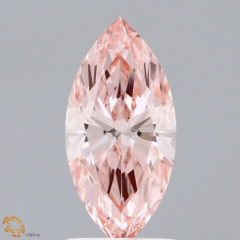 1.52 Carat Marquise Lab Diamond with  Cut Diamond in 14KT  view 1
