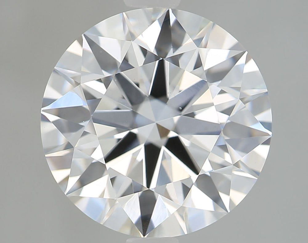 3.13 Carat Round Lab Diamond with  Cut Diamond in 14KT  view 1
