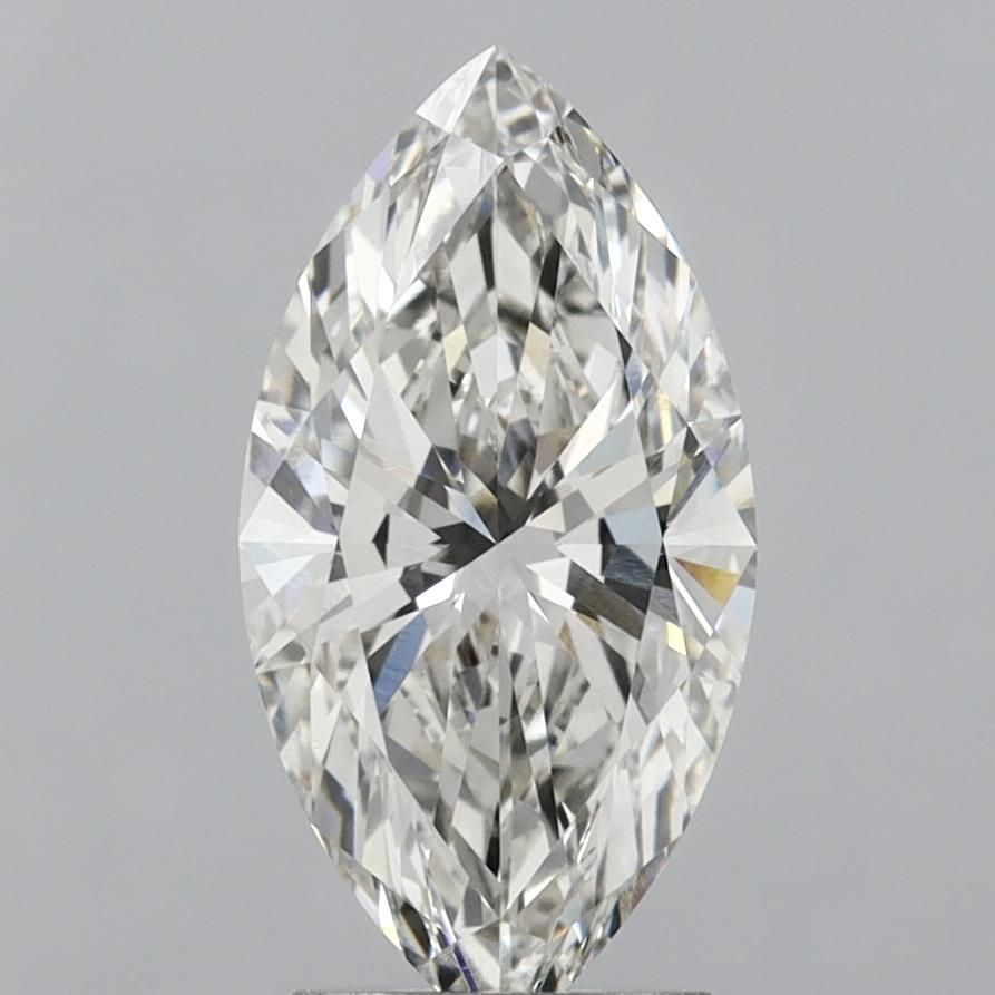 2.64 Carat Marquise Lab Diamond with  Cut Diamond in 14KT  view 1
