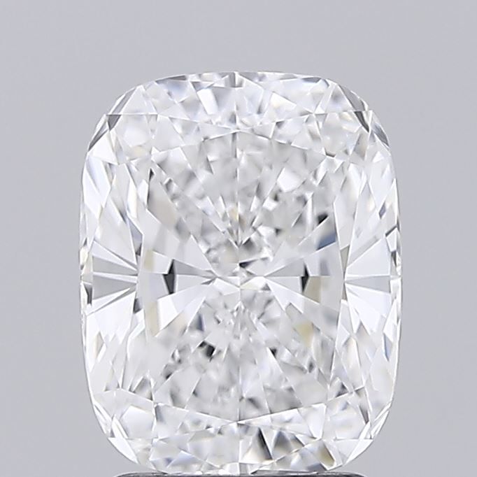 2.27 Carat Cushion Lab Diamond with  Cut Diamond in 14KT  view 1
