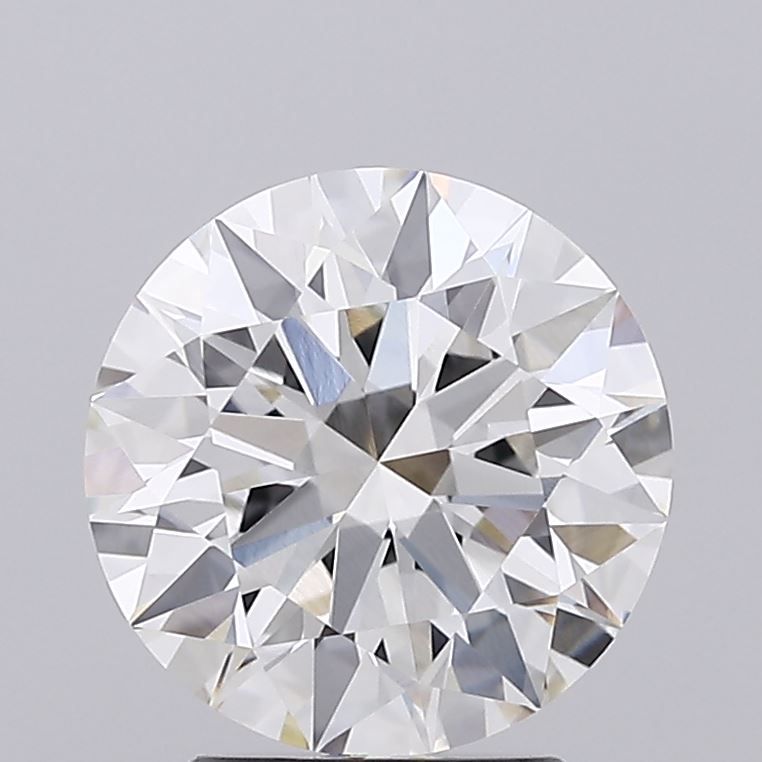 2.58 Carat Round Lab Diamond with  Cut Diamond in 14KT  view 1
