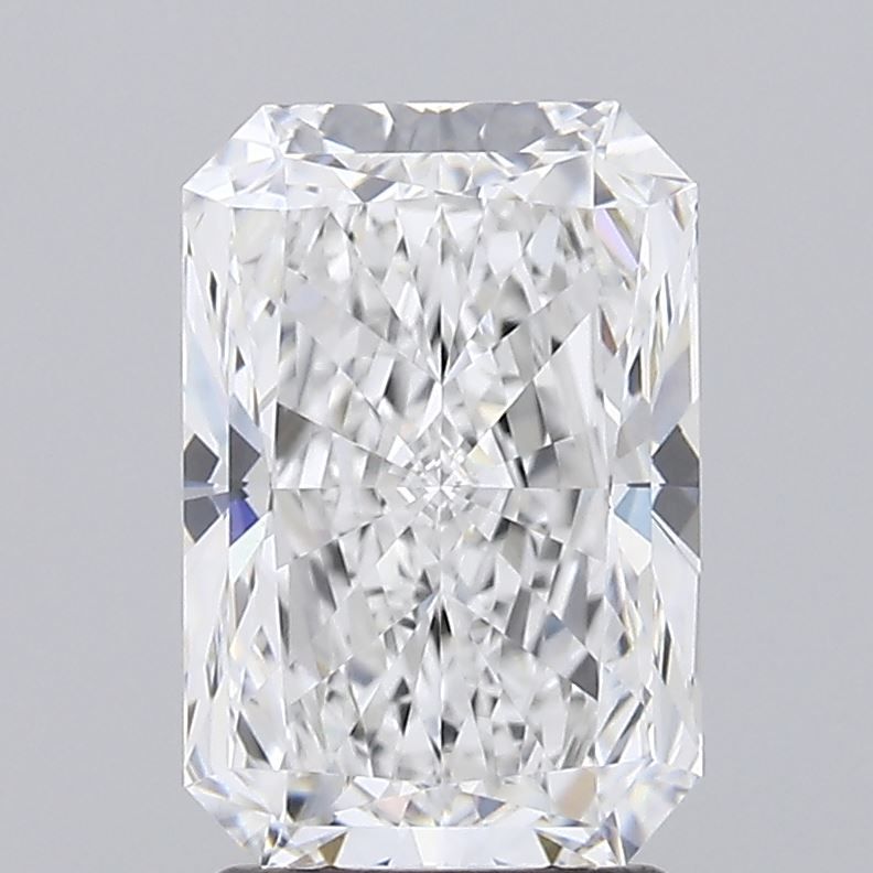 2.13 Carat Radiant Lab Diamond with  Cut Diamond in 14KT  view 1
