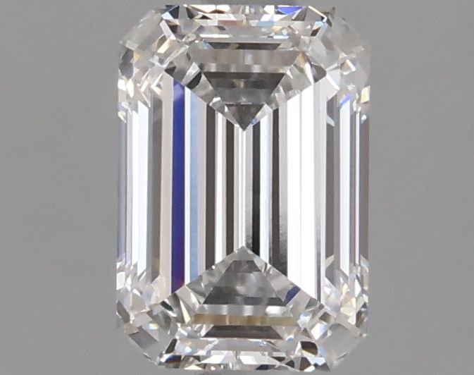 1.36 Carat Emerald Lab Diamond with  Cut Diamond in 14KT  view 1
