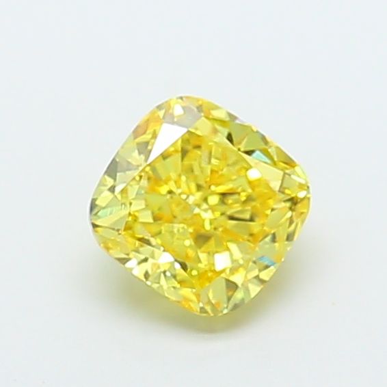 1.53 Carat Cushion Lab Diamond with  Cut Diamond in 14KT  view 1
