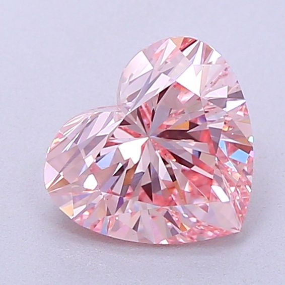 1.71 Carat Heart Lab Diamond with  Cut Diamond in 14KT  view 1
