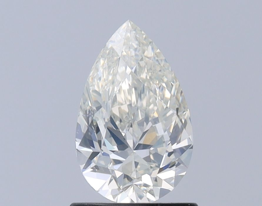 1.0 Carat Pear Natural Diamond with  Cut Diamond in 14KT  view 1
