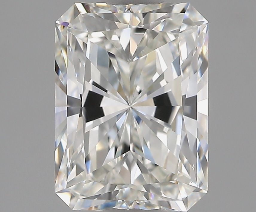 1.5 Carat Radiant Natural Diamond with  Cut Diamond in 14KT  view 1
