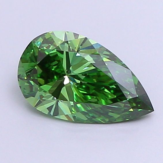 1.06 Carat Pear Lab Diamond with  Cut Diamond in 14KT  view 1
