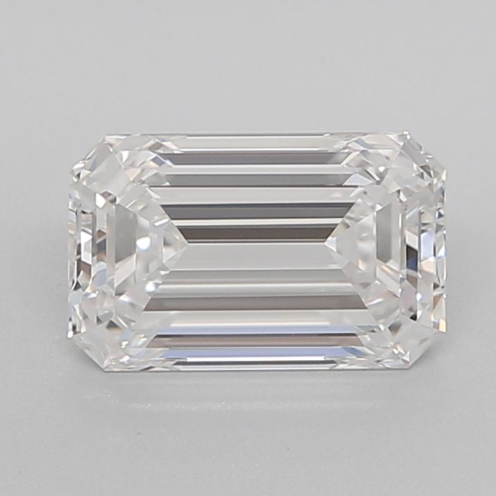 1.62 Carat Emerald Lab Diamond with  Cut Diamond in 14KT  view 1
