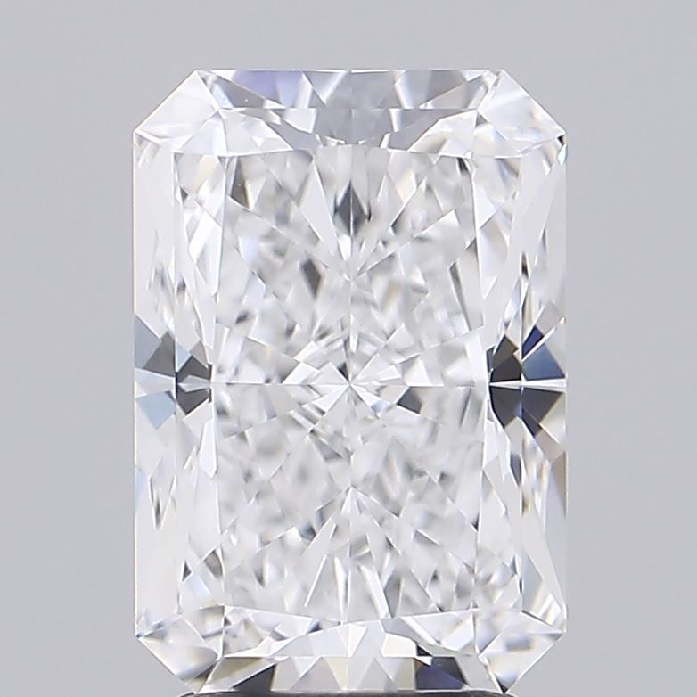 3.05 Carat Radiant Lab Diamond with  Cut Diamond in 14KT  view 1
