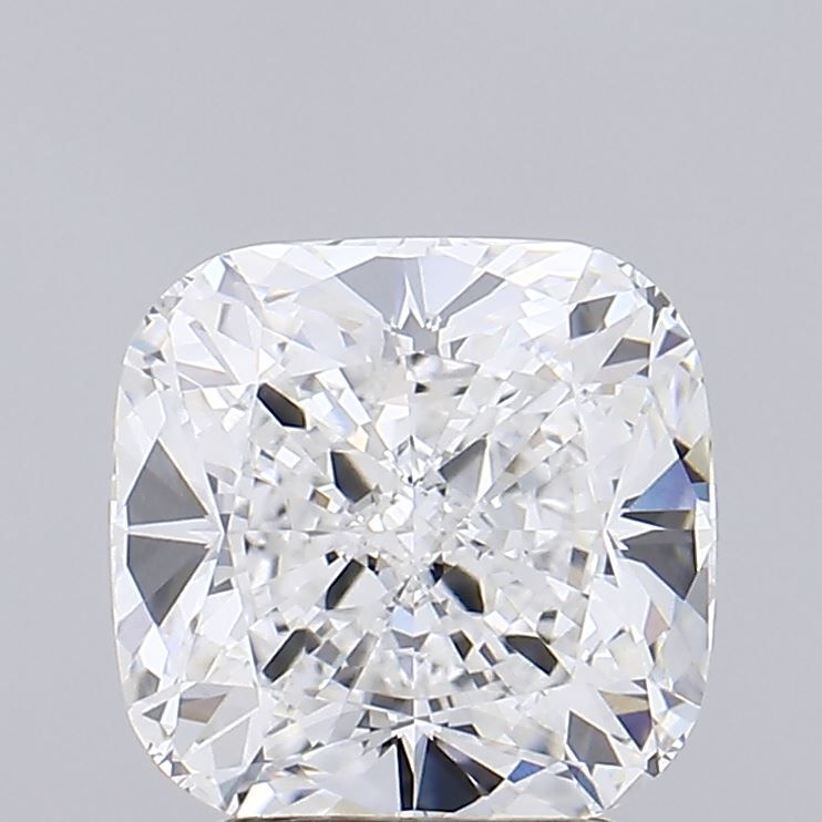 3.0 Carat Cushion Lab Diamond with  Cut Diamond in 14KT  view 1
