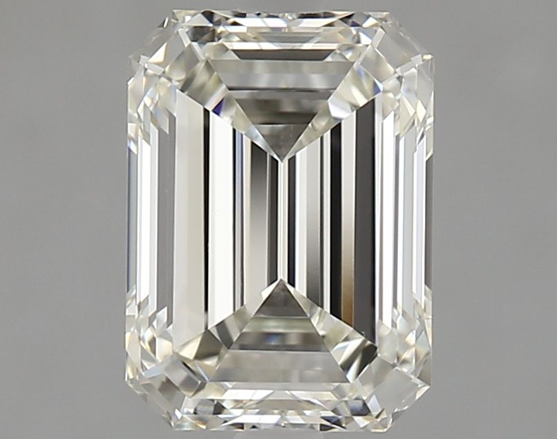 1.7 Carat Emerald Natural Diamond with  Cut Diamond in 14KT  view 1
