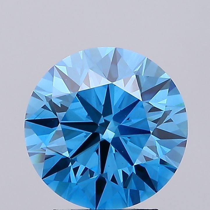 3.02 Carat Round Lab Diamond with  Cut Diamond in 14KT  view 1
