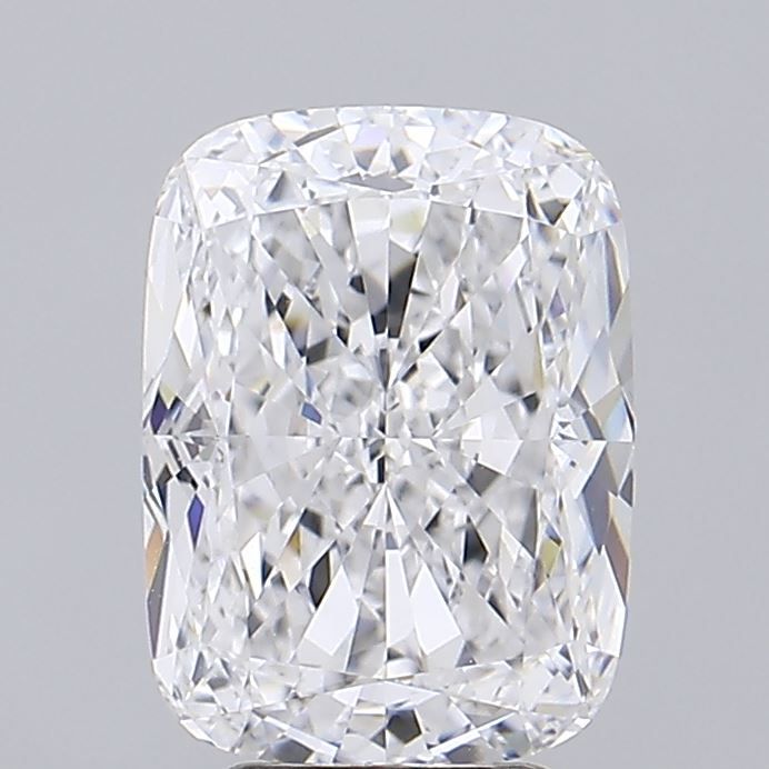 4.04 Carat Cushion Lab Diamond with  Cut Diamond in 14KT  view 1
