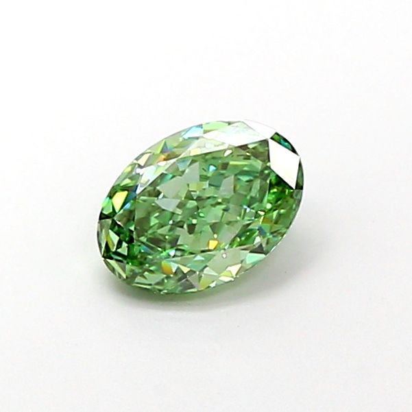 1.22 Carat Oval Lab Diamond with  Cut Diamond in 14KT  view 1
