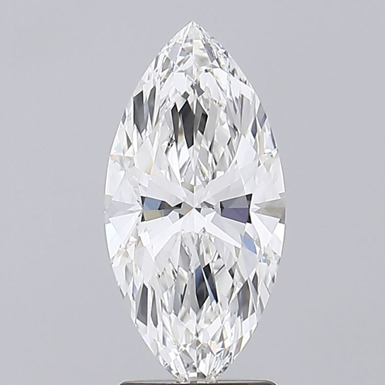 2.1 Carat Marquise Lab Diamond with  Cut Diamond in 14KT  view 1
