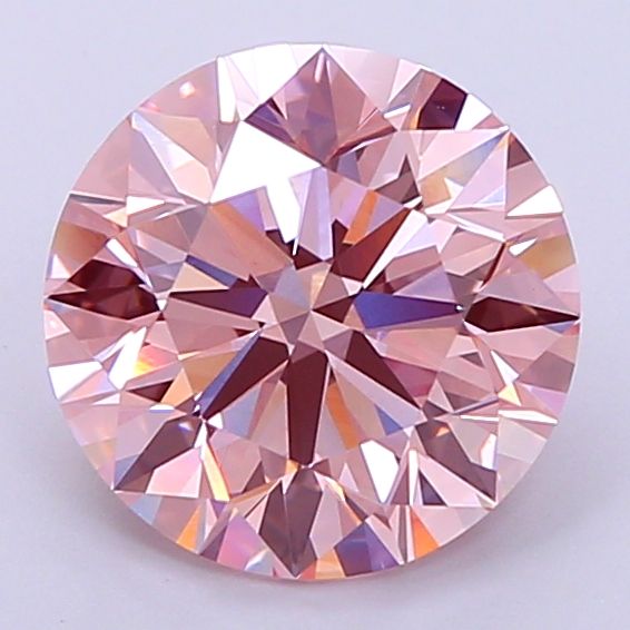 2.81 Carat Round Lab Diamond with  Cut Diamond in 14KT  view 1
