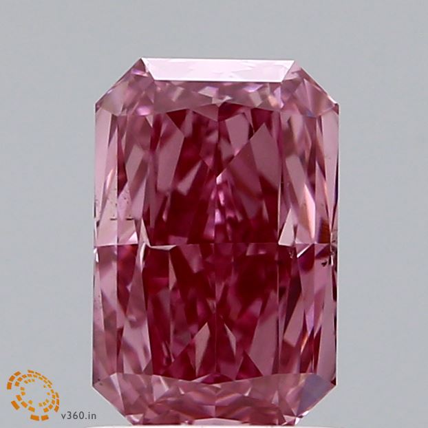 1.54 Carat Radiant Lab Diamond with  Cut Diamond in 14KT  view 1
