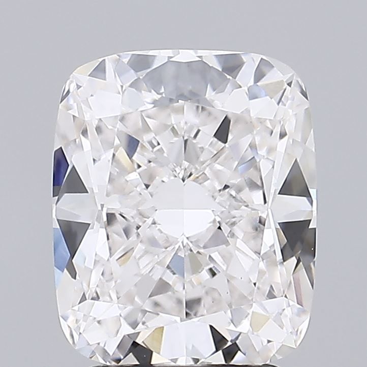 3.01 Carat Cushion Lab Diamond with  Cut Diamond in 14KT  view 1
