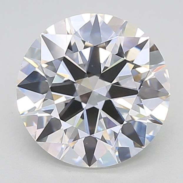 3.43 Carat Round Lab Diamond with  Cut Diamond in 14KT  view 1
