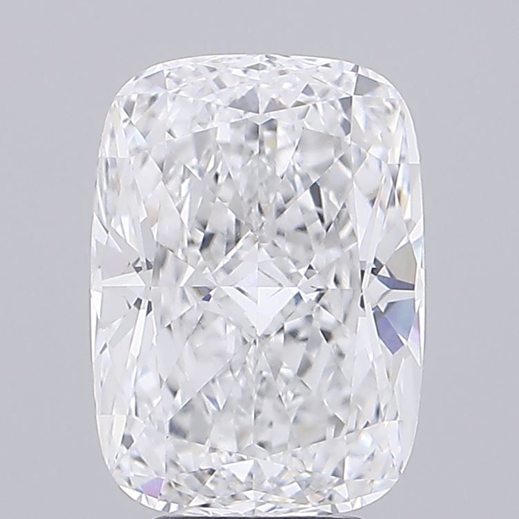 5.43 Carat Cushion Lab Diamond with  Cut Diamond in 14KT  view 1

