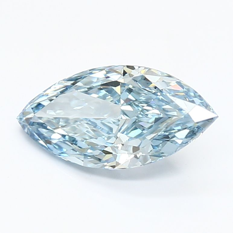 1.83 Carat Marquise Lab Diamond with  Cut Diamond in 14KT  view 1
