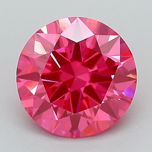 1.36 Carat Round Lab Diamond with  Cut Diamond in 14KT  view 1
