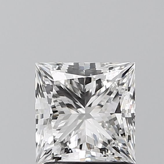 1.5 Carat Princess Lab Diamond with  Cut Diamond in 14KT  view 1
