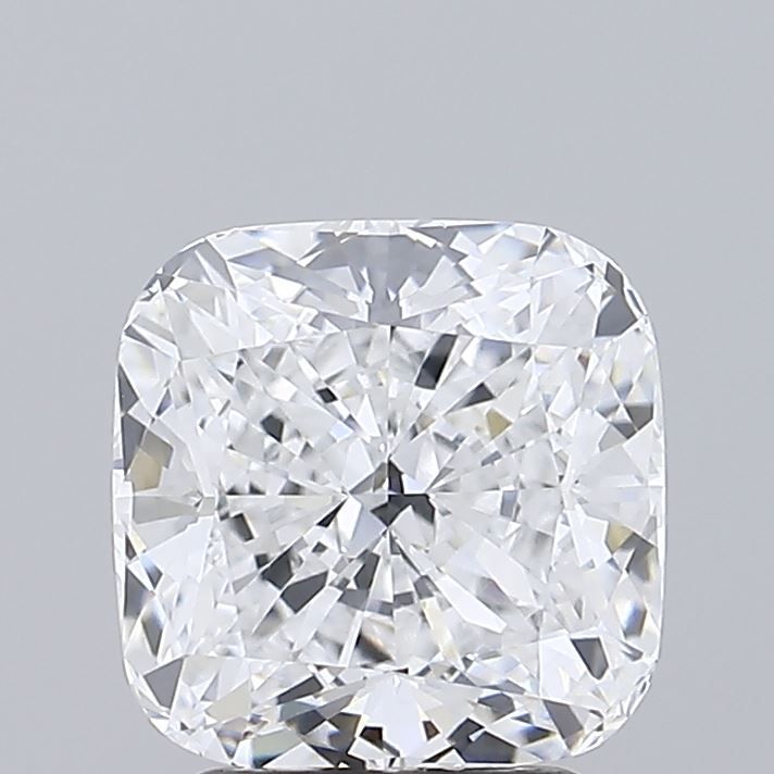 3.17 Carat Cushion Lab Diamond with  Cut Diamond in 14KT  view 1
