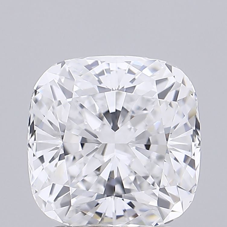 2.06 Carat Cushion Lab Diamond with  Cut Diamond in 14KT  view 1

