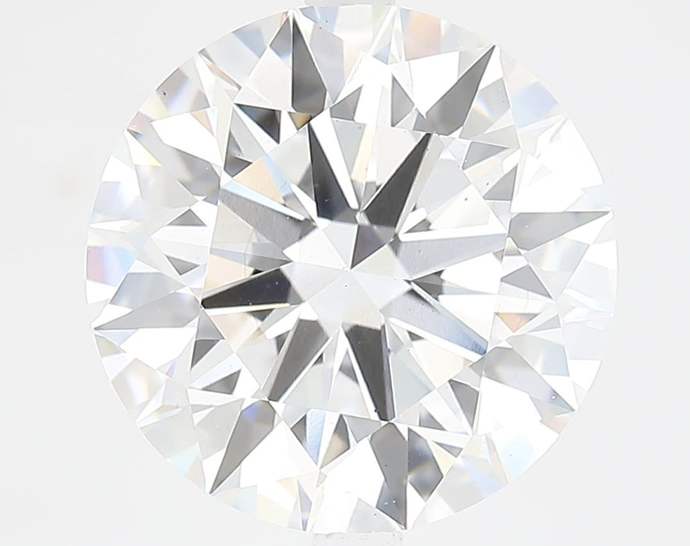7.08 Carat Round Lab Diamond with  Cut Diamond in 14KT  view 1
