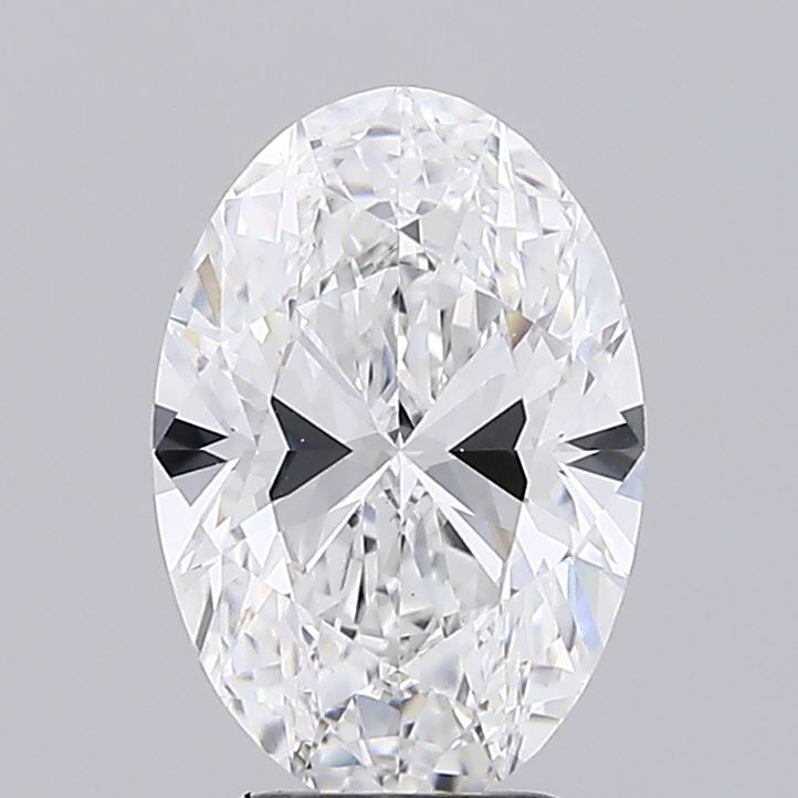2.5 Carat Oval Lab Diamond with  Cut Diamond in 14KT  view 1

