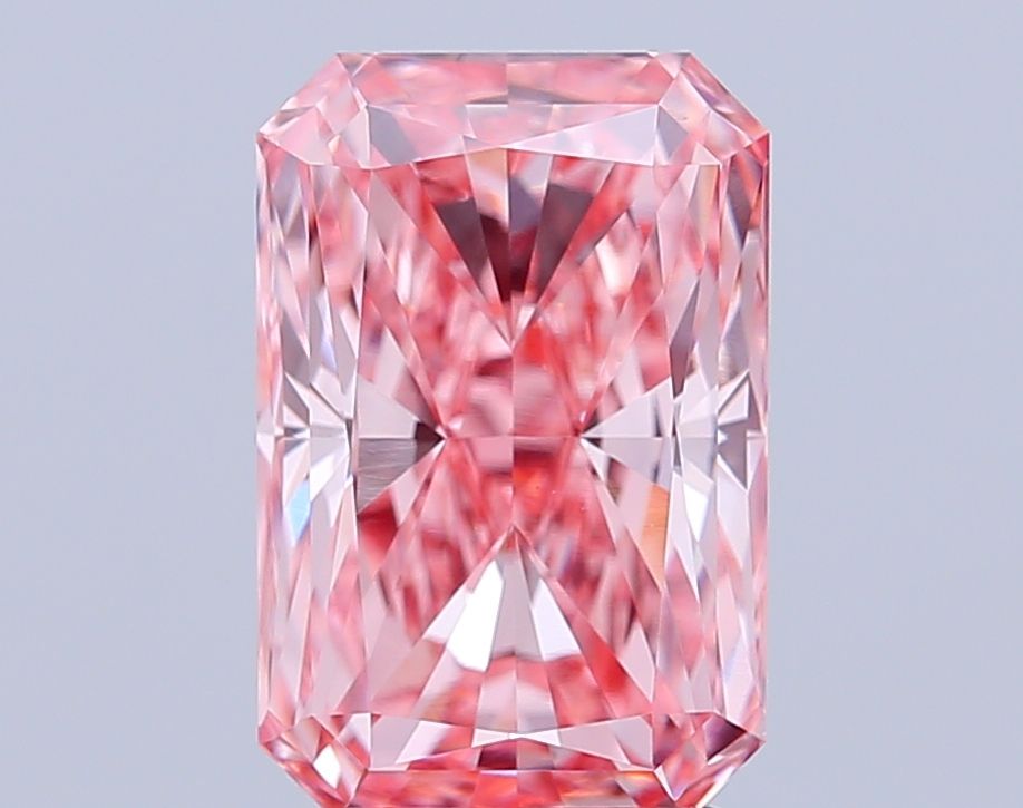 3.61 Carat Radiant Lab Diamond with  Cut Diamond in 14KT  view 1
