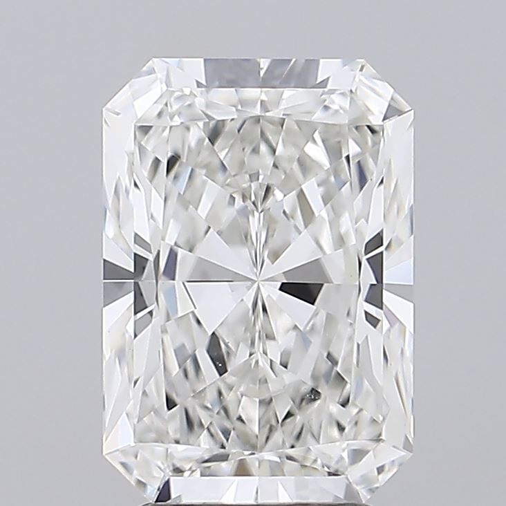3.01 Carat Radiant Lab Diamond with  Cut Diamond in 14KT  view 1
