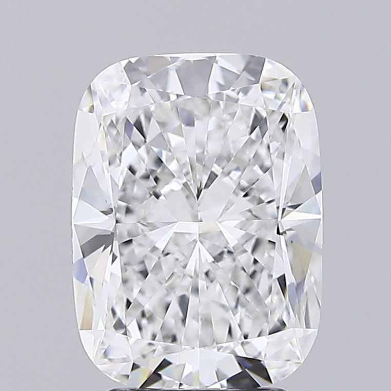 3.53 Carat Cushion Lab Diamond with  Cut Diamond in 14KT  view 1
