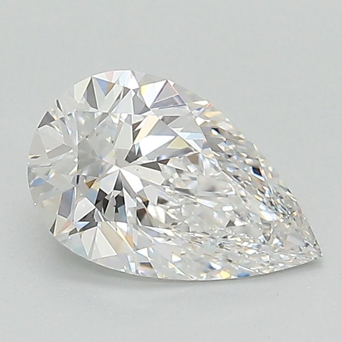 1.05 Carat Pear Lab Diamond with  Cut Diamond in 14KT  view 1
