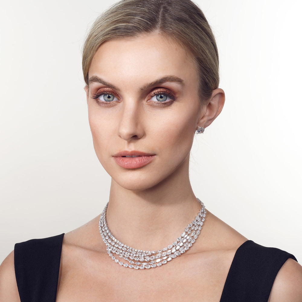 Model Wearing The Ernst Necklace view