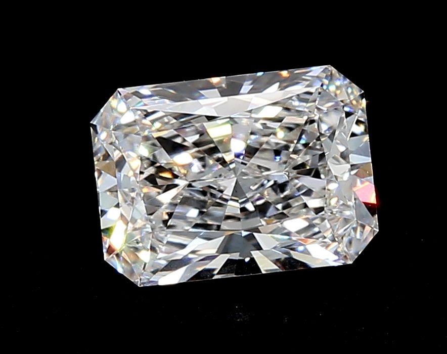 1.62 Carat Radiant Lab Diamond with  Cut Diamond in 14KT  view 1
