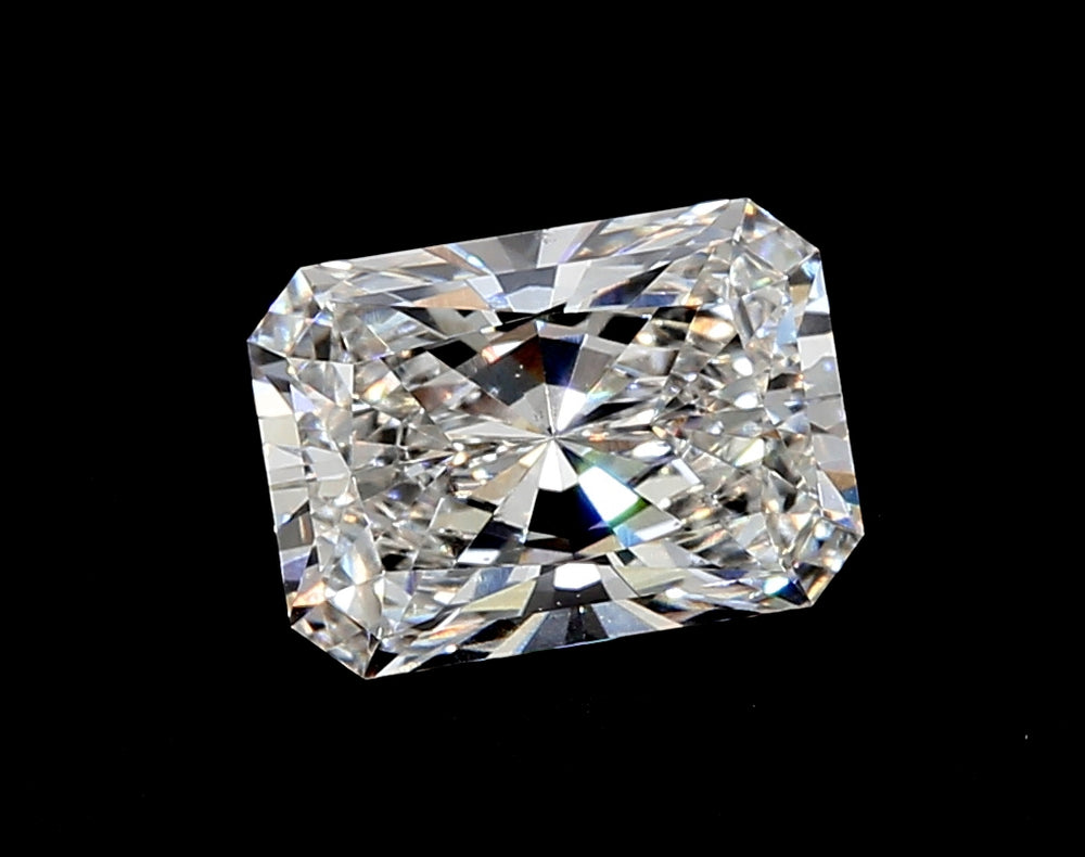 1.5 Carat Radiant Lab Diamond with  Cut Diamond in 14KT  view 1
