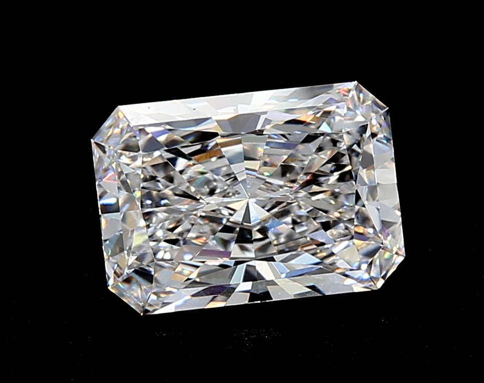 2.08 Carat Radiant Lab Diamond with  Cut Diamond in 14KT  view 1
