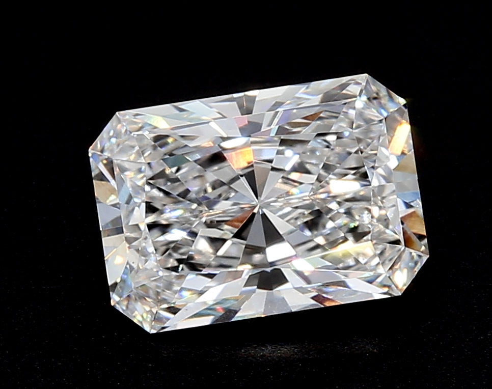 2.49 Carat Radiant Lab Diamond with  Cut Diamond in 14KT  view 1
